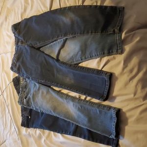 Crazy 8 Rocker Boys Skinny Jeans 7 Three Pair Lot